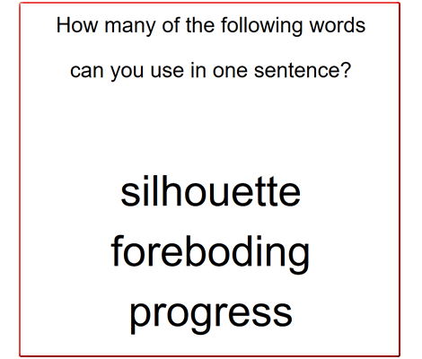 Sentence Challenge